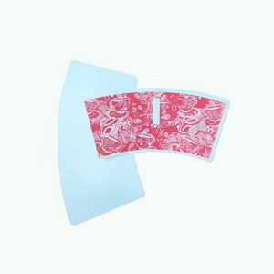 Factory wholesale cuted cupstock fan blank raw materials for making paper cups