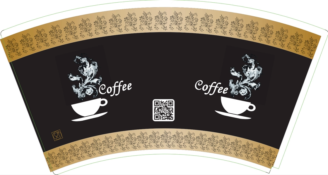 Bagasse custom flexo printing hot drink 8oz paper cups fan paper raw material - Image 3