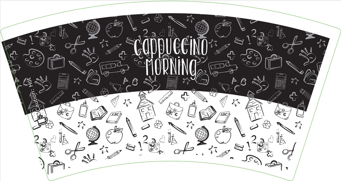 Bagasse custom flexo printing hot drink 8oz paper cups fan paper raw material - Image 5