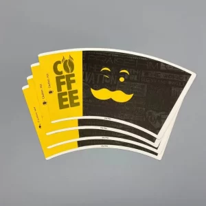 190gsm Single Pe Coated kraft Coffee Paper Cup Fan for Beverage