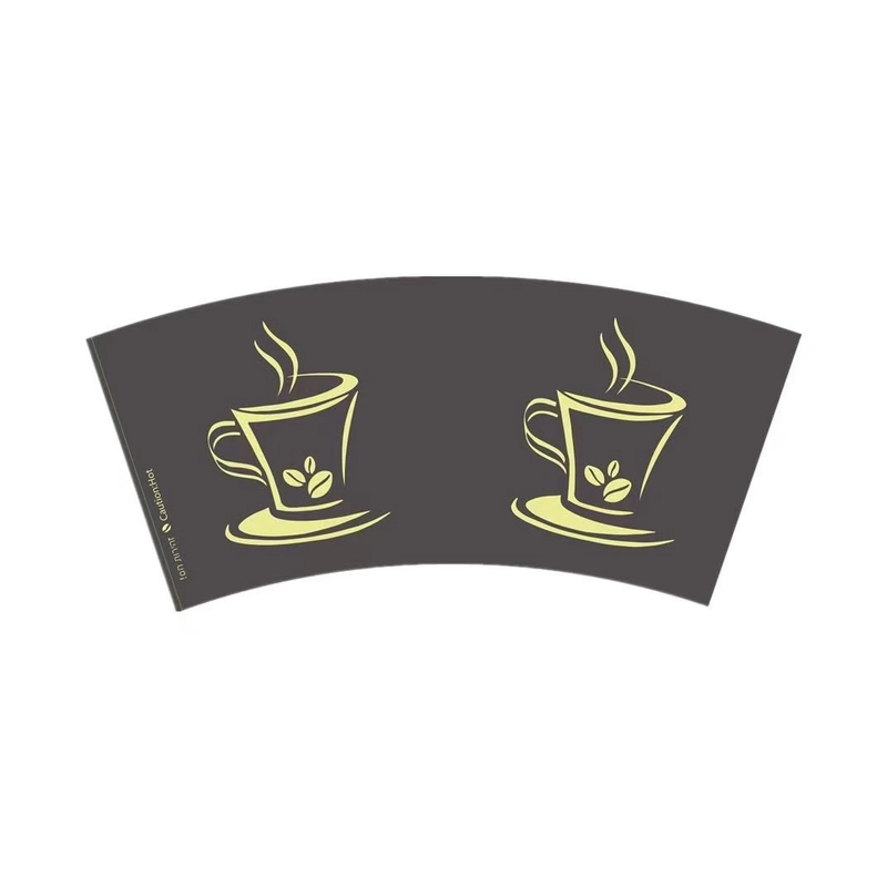 Biodegradable flexography printing 280 gsm single wall pe coated paper cup fan raw material for hot drinks coffee cups - Image 3