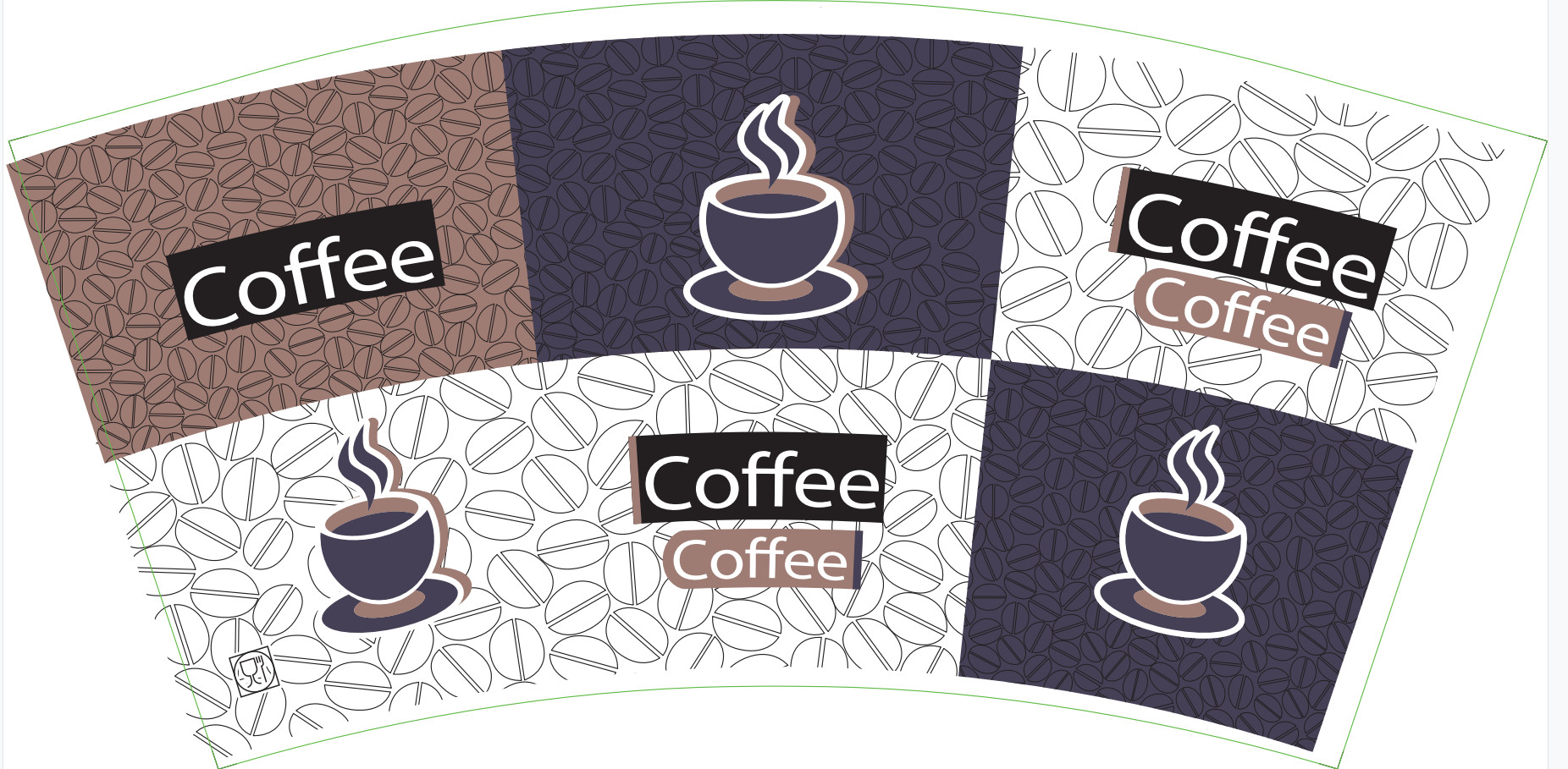 coffee beverage cup use app recycled 1 pe 210gsm high coated paper fan raw materials - Image 3